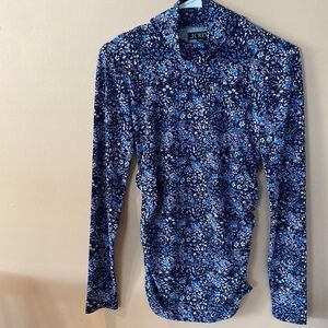 J crew floral turtleneck